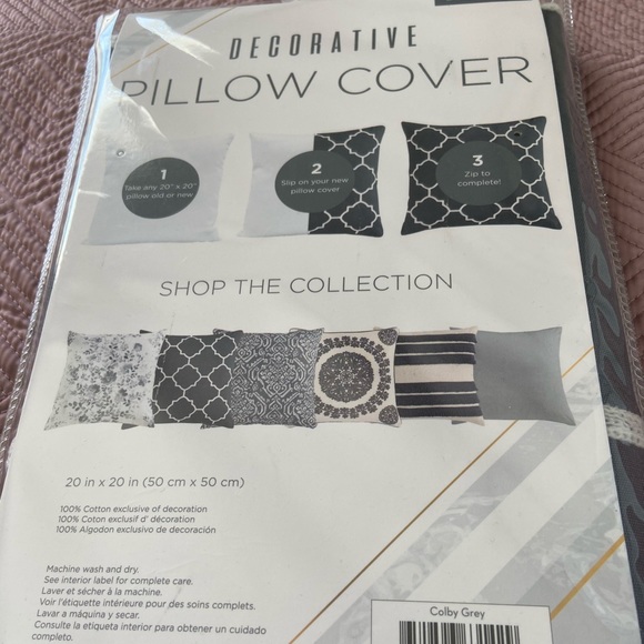 MorganHome Abstract Throw Pillow Cover in blue set of 2 - Picture 2 of 4